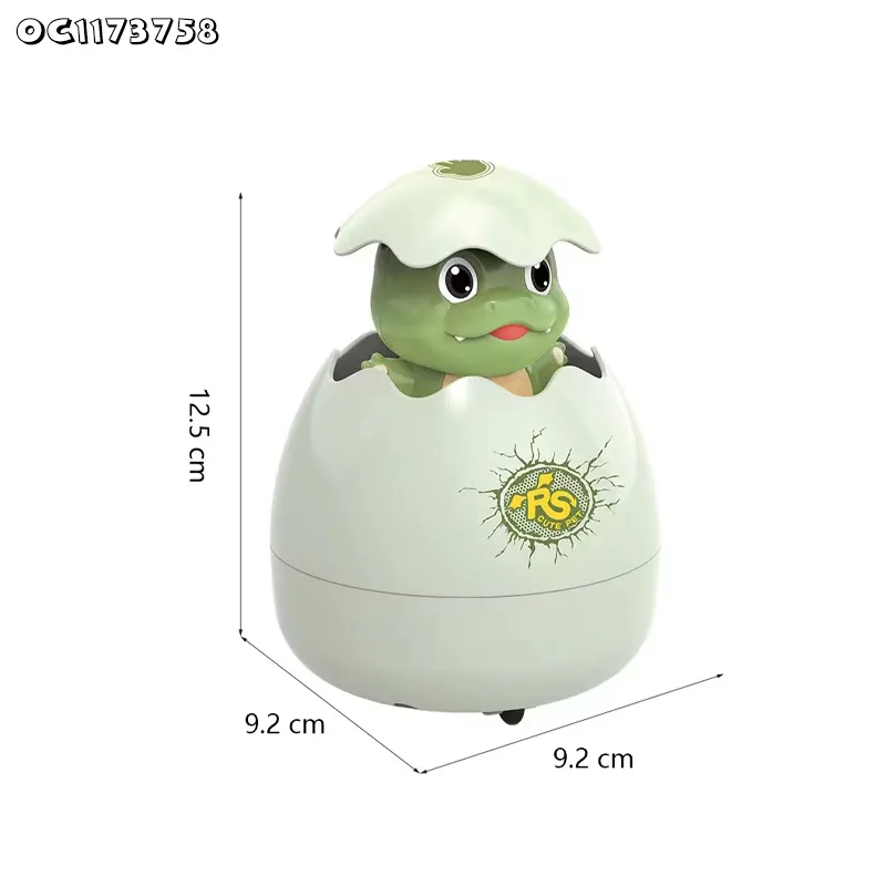 Wholesale Water Spray Cartoon Dinosaur Egg Baby Bath Floating Toys