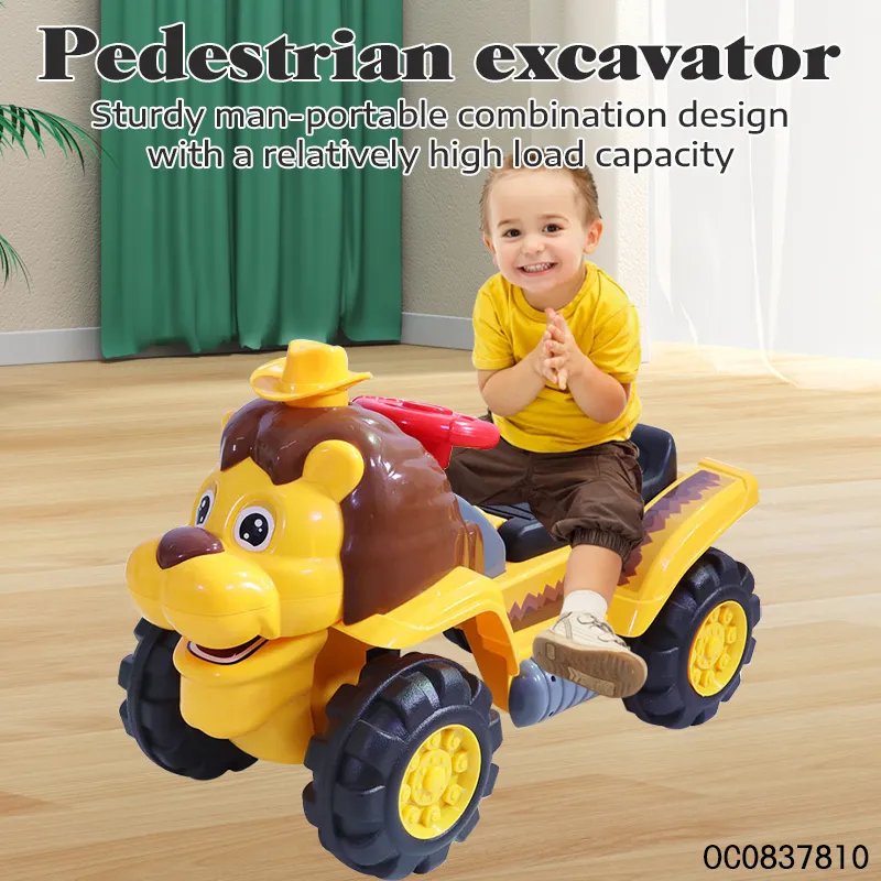 Wholesale Baby Cartoon Animal Lion Electric Ride on Plastic Balance Car