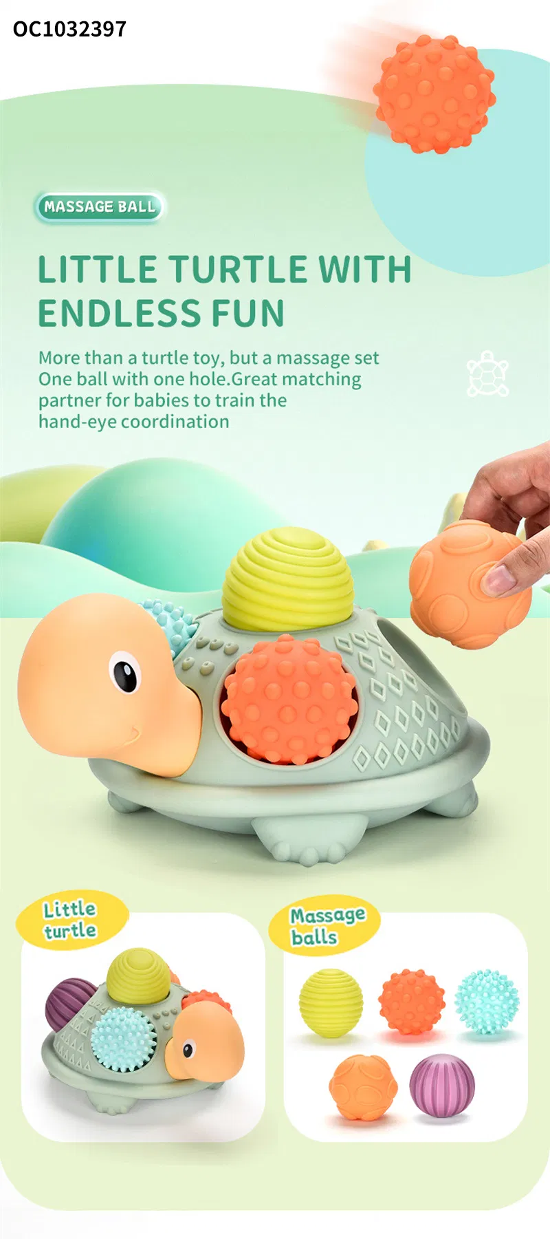 Wholesale Children Water Shower Hand Eye Soft Cube Baby Silicone Bath Toy