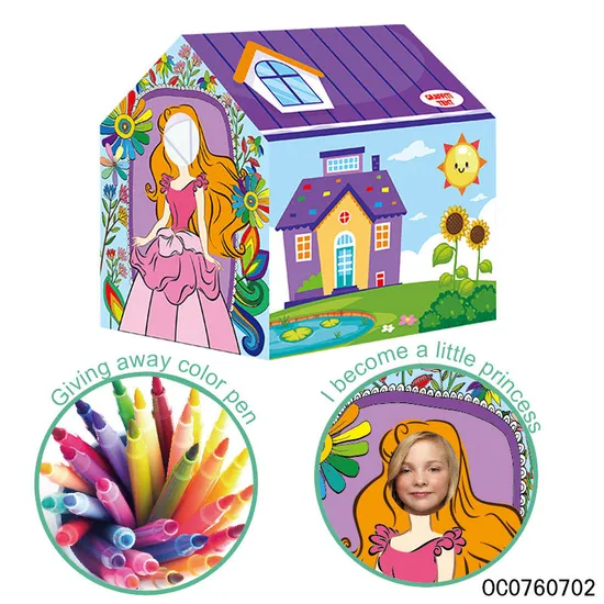 Children Funny Indoor Kids Model Coloring Toys Paint Plastic Playhouse