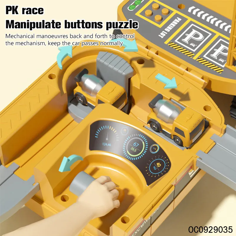 Track Slot Adventure Excavator Game Montessori Educational Toys for Boys