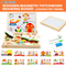 2in1 Drawing Black Board Wooden Toys Montessori Magnetic Jigsaw Puzzle Children's Intelligence Early Education Toy