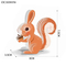 Squirrel Custom Early Educational Jigsaw Puzzles Kids 3D Cardboard Toys for Children Kids DIY Hand on Building Puzzle Reusable