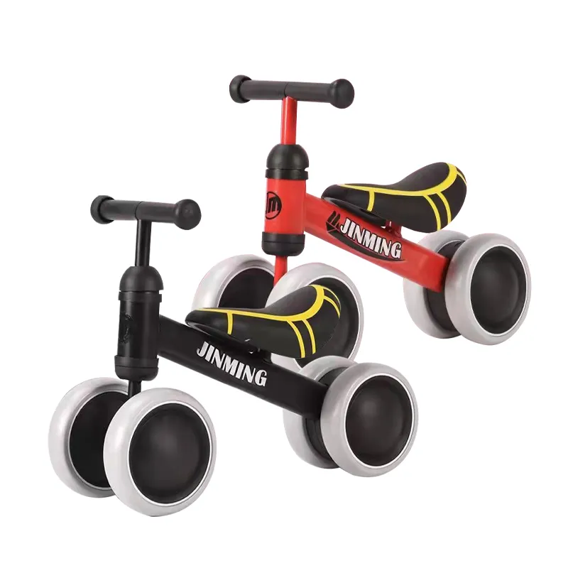 Wholesale Mini Children 4 Wheel Foot Push Mini Baby Balance Bike Ride on Car for Baby and Kids