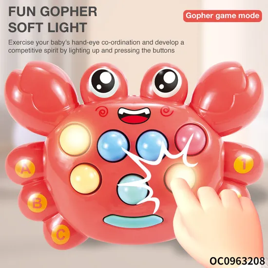 Wholesale Interactive Intelligence Kids Children Funny Electronic Plastic Whack a Mole Game with Light Music