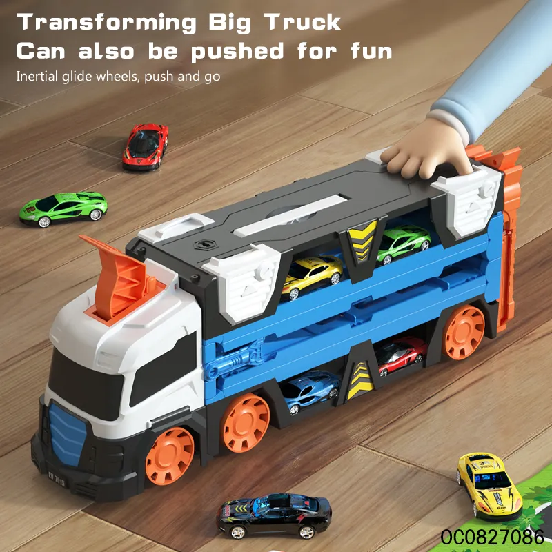 Deformation Truck Kids Game Ejection Rail Toys Slot Car Racing Track Sets Toy for Kids