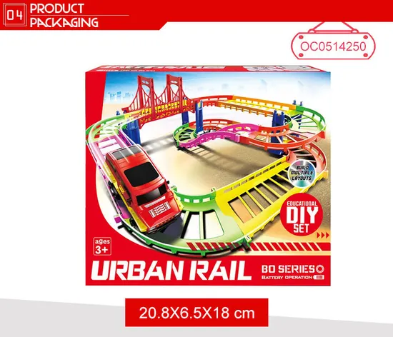 Racing Toy Car Game Kids Electric Tracks Assembly Toy for Children
