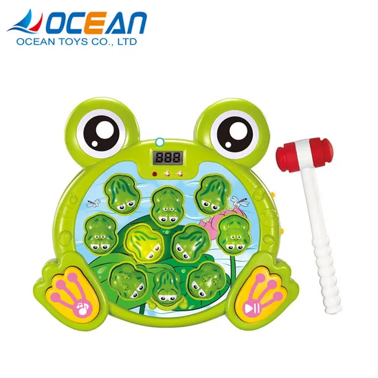 Wholesale Interactive Family Plastic Frog Game Baby Whack a Mole Electronic Board Game