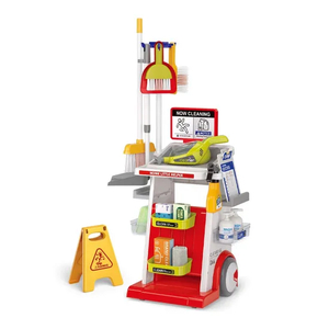 Wholesale Children Montessori Girl Pretend Play Plastic Cleaning Kids House Play Cleaning Set