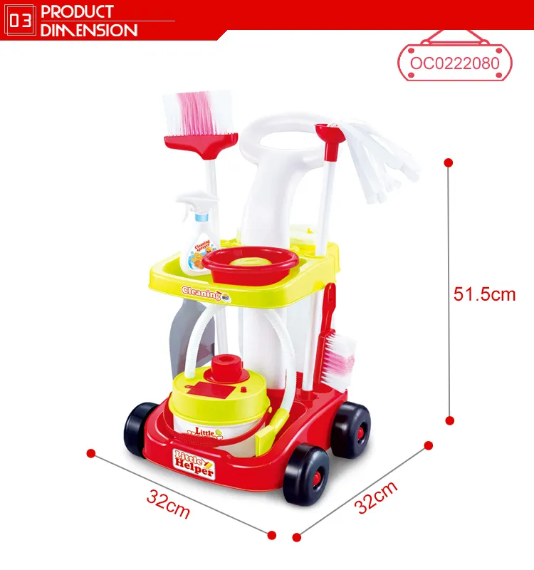 Wholesale Kids Plastic House Battery Operation Plastic Cleaning Educational Toy