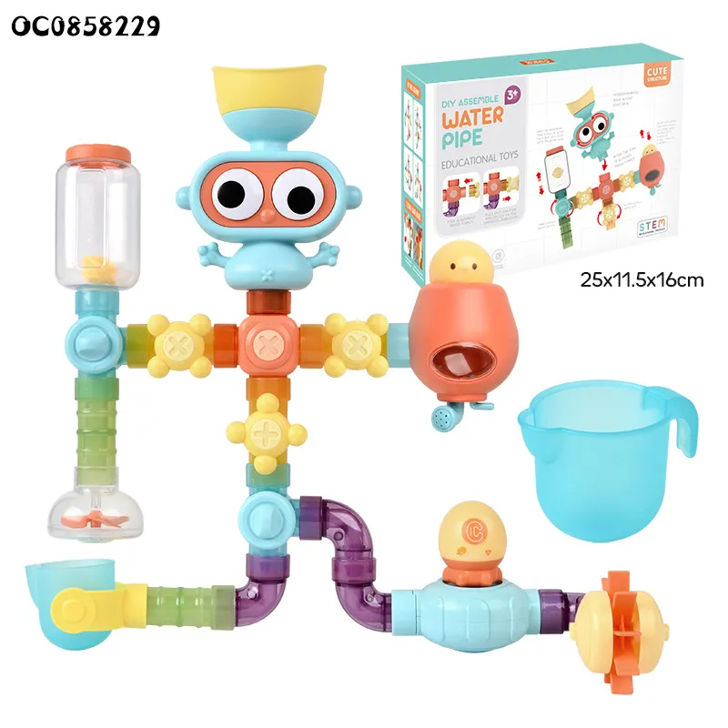 Wholesale Shower Children Water Game Bathroom Baby Bath Shower Wall Plastic Bathtub Toy