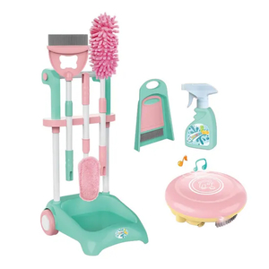 Wholesale Pretend Play Electronic Plastic Children House Play Cleaning Toys Set