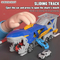 Ejection Flexible Racing Car Track Truck Catapult Small Transport Shark Car Gift Play Toys for Kids Boys with Mini Cars