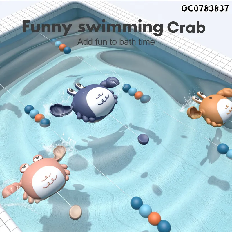 Wholesale Children Plastic Crawling Crab Baby Water Games Shower Bathroom Toy for Kids