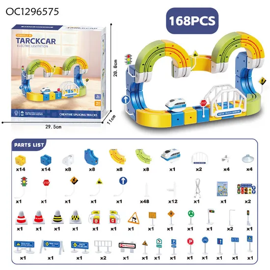 Children Game Adventure Toy Battery Operated Rail Car Toys Magnetic Hot Kids DIY Assembly Magic Track Car Toy for Baby Wholesale