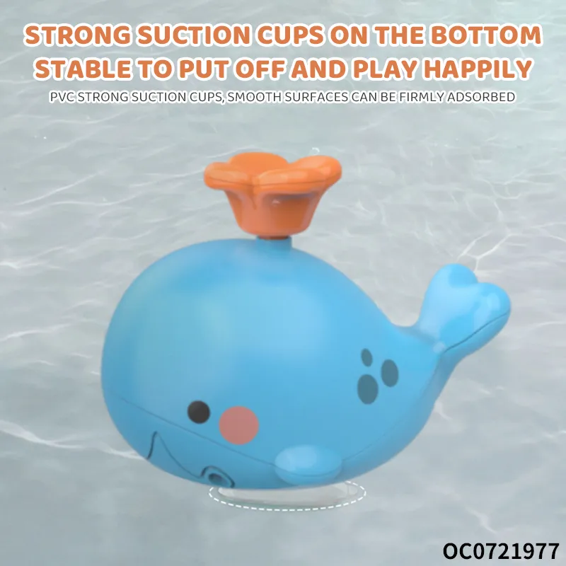 Wholesale Children Electric Whale Float Shower Bath Spray Whale Dolphin Shower Toy