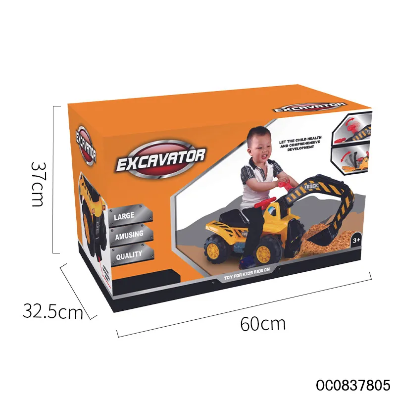 Wholesale Children Mini Small Excavator Sliding Ride on Kids Toys Balance Car