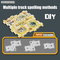 Wholesale Engineering Toy Truck Educational Indoor Construction Jigsaw Puzzle Train Race Car Track Toy Truck Toy with Slots