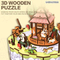 134PCS 3D Wooden Puzzle Music Box Maker DIY Jigsaw Puzzle Board Stem Educational Toy Science Assembly Kits Toy