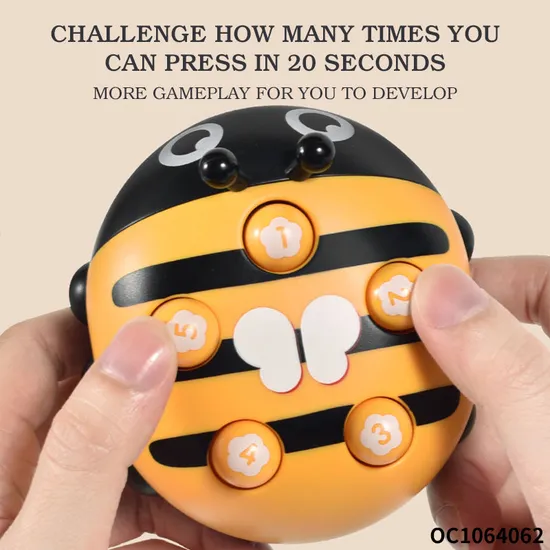Wholesale Montessori Kid Insect Car Press Button Whack a Mole Children Exercise Interactive Game Hammer Toy