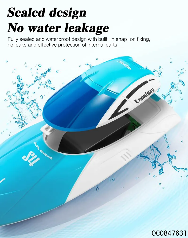 Wholesale Electric Racing Game Toys 2.4G R/C Remote Control Plastic High Speed Toy Boat
