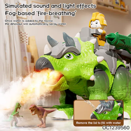 Battery-Operated Interactive Walking Electric Mist Dinosaur for Children's Ultimate Gift