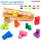 Wooden Building Blocks Stacked Toy Tower Games Wooden Tower Blocks for Child Brain Development