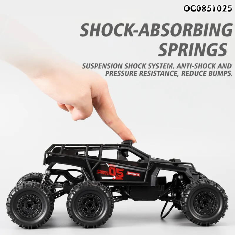 Wholesale 6 Wheels Remote Rock Climbing Model RC Cars Toy with High Speed off Road