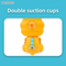 Kids Indoor Water Play Dinosaur Squirt Bath Toys Baby Shower Games for 12 Month Old with Double Suction Cups Hanging Wall