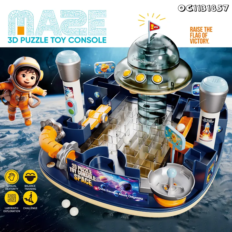 Spaceship Theme Handheld Ball Maze Indoor Party Games Toys and Interactive Table Board Game Manufacturer for Multiplayers