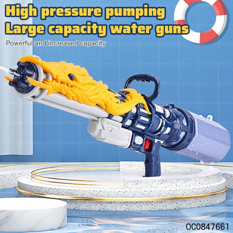 Water Park Shooting Games High Power Long Range Plastic Factory Kids Toy Wholesale High Pressure Water Gun for Children