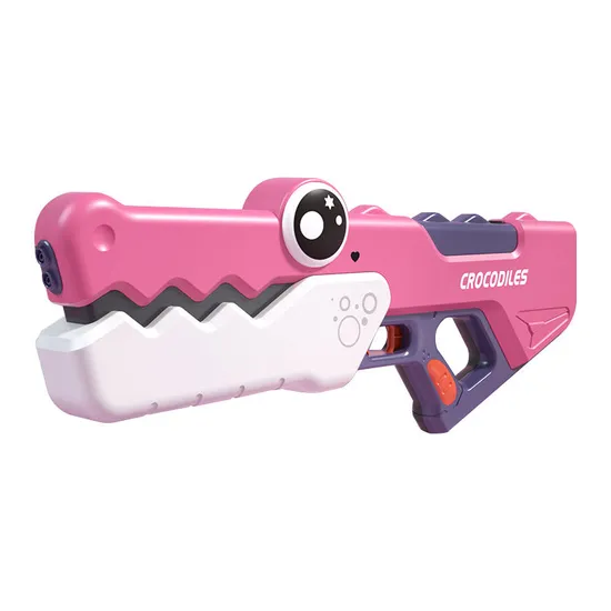 Outdoor Toy Crocodile Backyard Garden Play Plastic High Pressure Large Capacity Electric Automatic Toy Water Gun