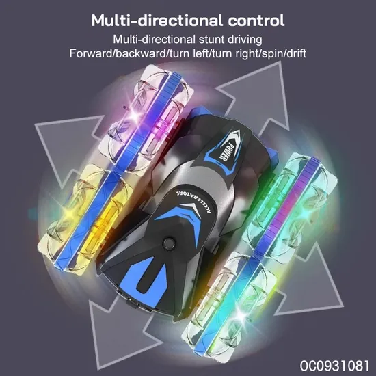 Hand Gesture Remote Control RC Stunt Amphibious Car New Double Sided 360 for Sale