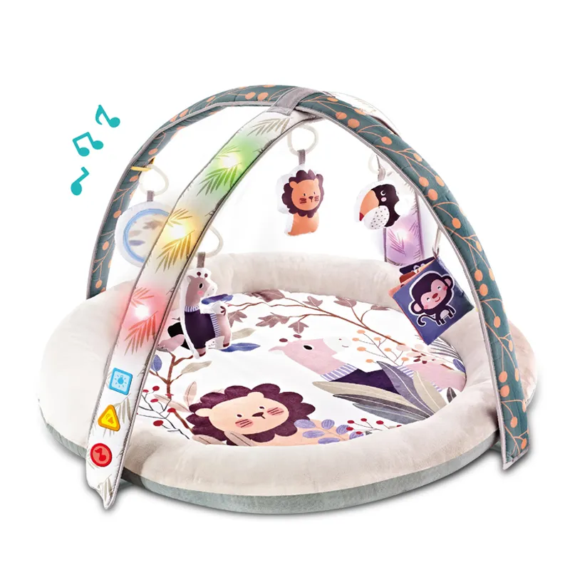 Hot Selling Baby Flooring Training Mat Newborn Baby Music Creative Activity Play Mat with Light Music