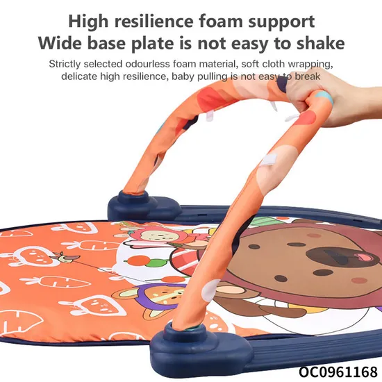 Hot Selling Foldable New Born Baby Toy Musical Pedal Piano Floor Exeecise Baby Crawling Activity Gym Play Mat