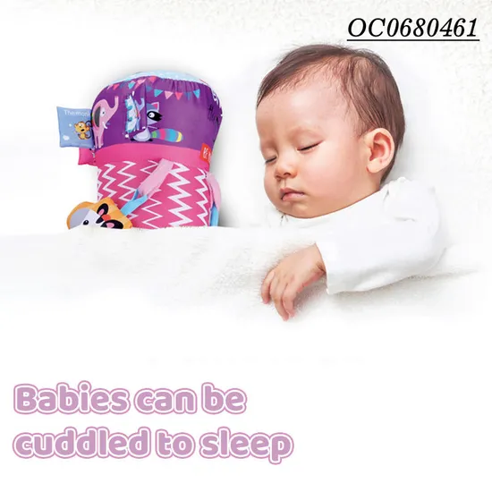 Professional Manufacturer Custom Baby Rattles Toys Safe Soft Pillow for Newborn