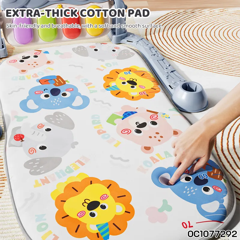 Hanging Animals Rattle Eco-Friendly Safety Baby Playmat Newborn Playing Gym and Hot Selling Fitness Mat