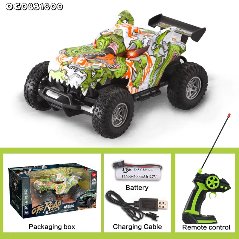 Wholesale Remote Control Set Toy Full Custom 1: 16 RC LED Light up Stunt Rock Climbing Car