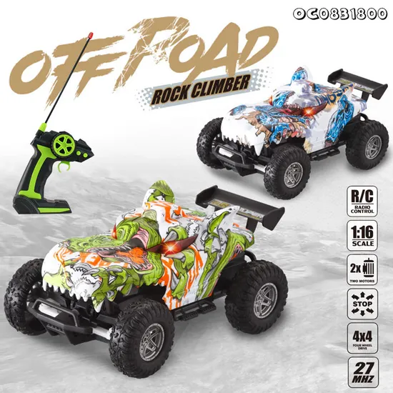 Wholesale Remote Control Set Toy Full Custom 1: 16 RC LED Light up Stunt Rock Climbing Car