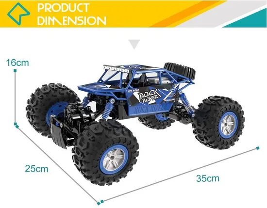 Wholesale 1: 12 Scale Remote Control Climbing Racing Fast 4WD Alloy Material Toy Drift RC Car