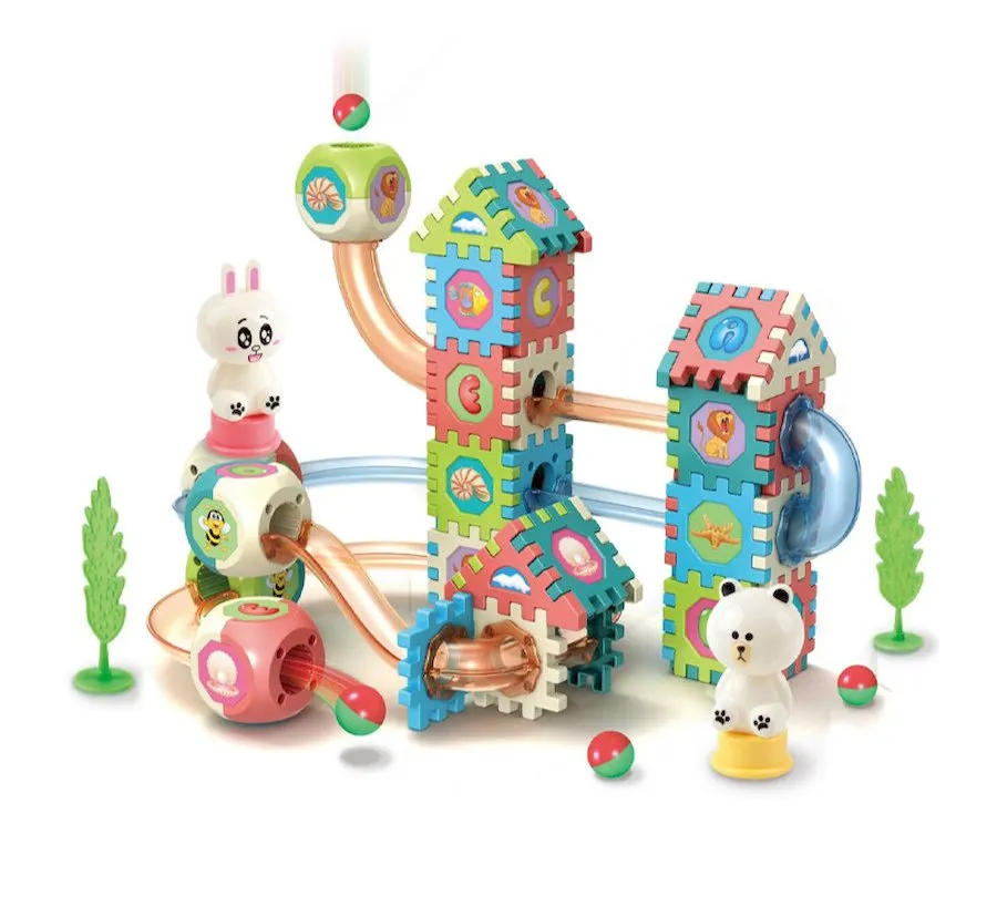 OEM Customized Interactive Kids Marble Maze Run Building Blocks for Children's Education