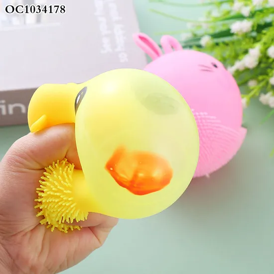 Children's Silicone Anti Stress Custom Rubber Squeeze Toys Manufacturer Stress Ball Squishy Stress Relief Toys with Light