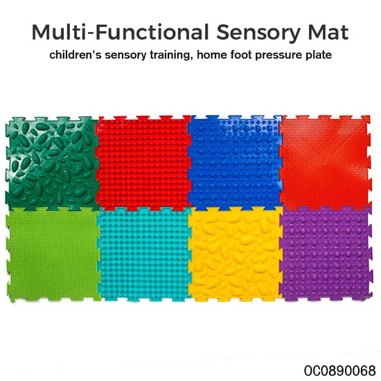 Wholesale 8PCS Different Color Funny Flooring Portable Foot Pressure Plate Massager Mat