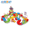 Children Funny Kingdom Assembly 8 Different Race Car Track Battery Car for Kids with Light Music