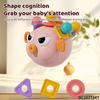 Hand Eye Coordination Training Shape Color Cognitive Development Toys Silicone Baby Teether Non Toxic Activity Cube for Baby