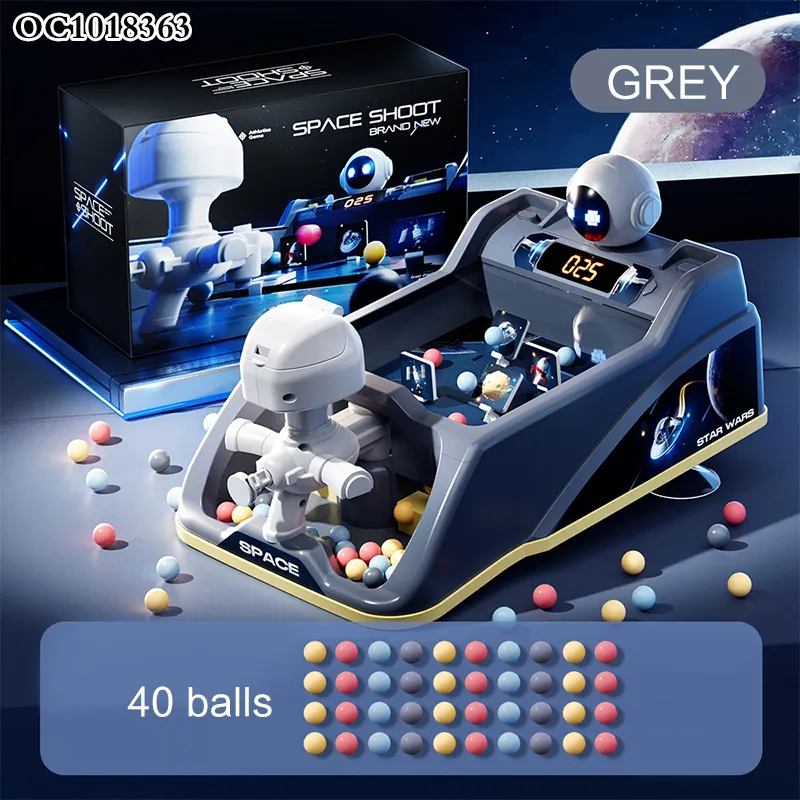 Indoor Desktop Paint Ball Guns Games Electronic Target Shooting Paintball Games with 40PCS Balls Toy for Boy Child