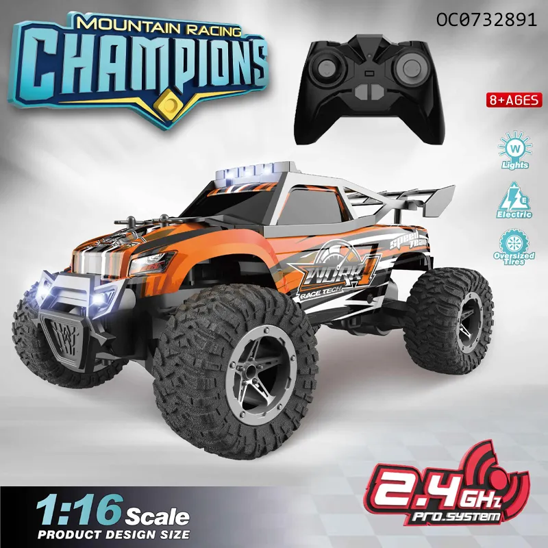1: 16 Racing Remote Control RC off Road Drift Toy Car for Kids with Light
