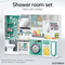 Miniature Doll Bath Room Shower Set Bathroom Toy with Toilet Toy