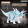 Styracosaurus Cognitive Educational Toys 3D Animal Collectable Simulation Realistic 4 Inch PVC Solid Dinosaur for Kids Boys