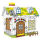 DIY Doodle Painting Cardboard 3D House Coloring Toys Kids Age 5+